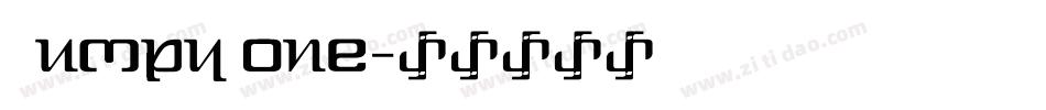 Gumpy one字体转换